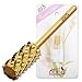 Pana 3/32" Safety Nail Carbide Bit - Gold Large Barrel Head (Grit: 4 Extra Coarse - 4XC) for Electric Dremel Drill Machine