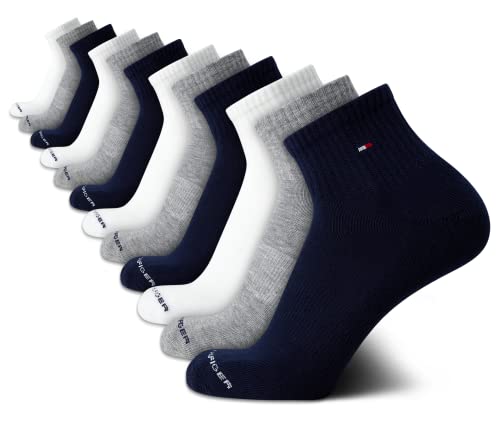 Tommy Hilfiger Mens 12 Pack Cushioned Quarter Athletic Socks Arch Support | Soft Padded Sole With Breathable Mesh Zones Supportive Ankle Fit That Stays Put Through Workouts and Everyday Activ product thumbnail 13