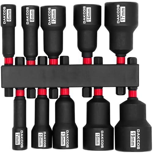 Perceuse à percussion et douilles DAKCOS en acier CR-V haute performance