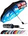Repel Windproof Travel Umbrella with Teflon Coating (Blue Sky)