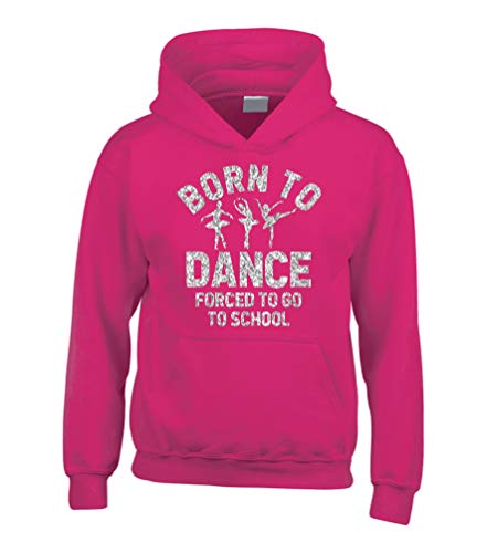 Sweat à capuche Born to Dance pailleté pour passionnés de danse