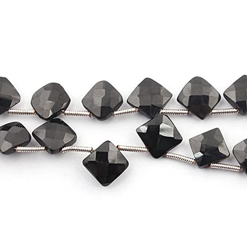 Quartz Fumé Coussin Briolettes Perles 9mm-11mm Fil 10 Pouces SB1839