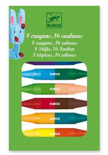 Preisvergleich Produktbild Djeco - 8 Zwillingsmalstifte