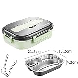 ❤ Temperaturisolierung: In unserer isolierten Bento-Box können Sie alle gewünschten Lebensmittel, ob Nudelsuppe, Reis, Brei, Wurst oder Speck, bis zu 5 Stunden lang frisch halten.