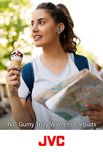 Jvc Gumy Truly Wireless Earbuds Headphones, Bluetooth 5.0, Water Resistance(Ipx4), Long Battery Life (Up To 15 Hours) - Haa7Ta (Blue) #TOP2