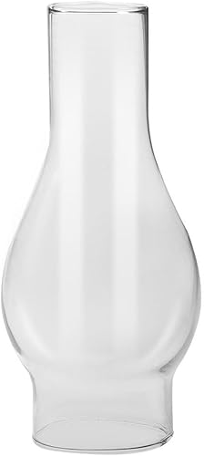 Lámpara de vidrio de repuesto para lámpara de aceite, lámpara de huracán, globos de lámpara de cristal transparente, pantalla de lámpara de chimenea