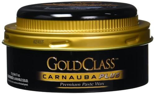 Image of Meguiars Gold Class Carnuba car Paste Wax (325 ml), Luxurious carnuba Polymer Blend, Long Lasting Paint Protection Brillint Shine and deep Reflections Free applicator pad