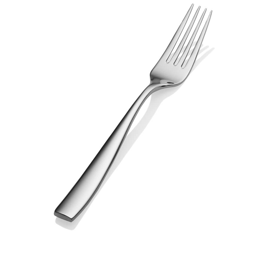 Bon Chef S3005 Stainless Steel 18/8 Manhattan Regular Dinner Fork, 8" Length (Pack of 12)