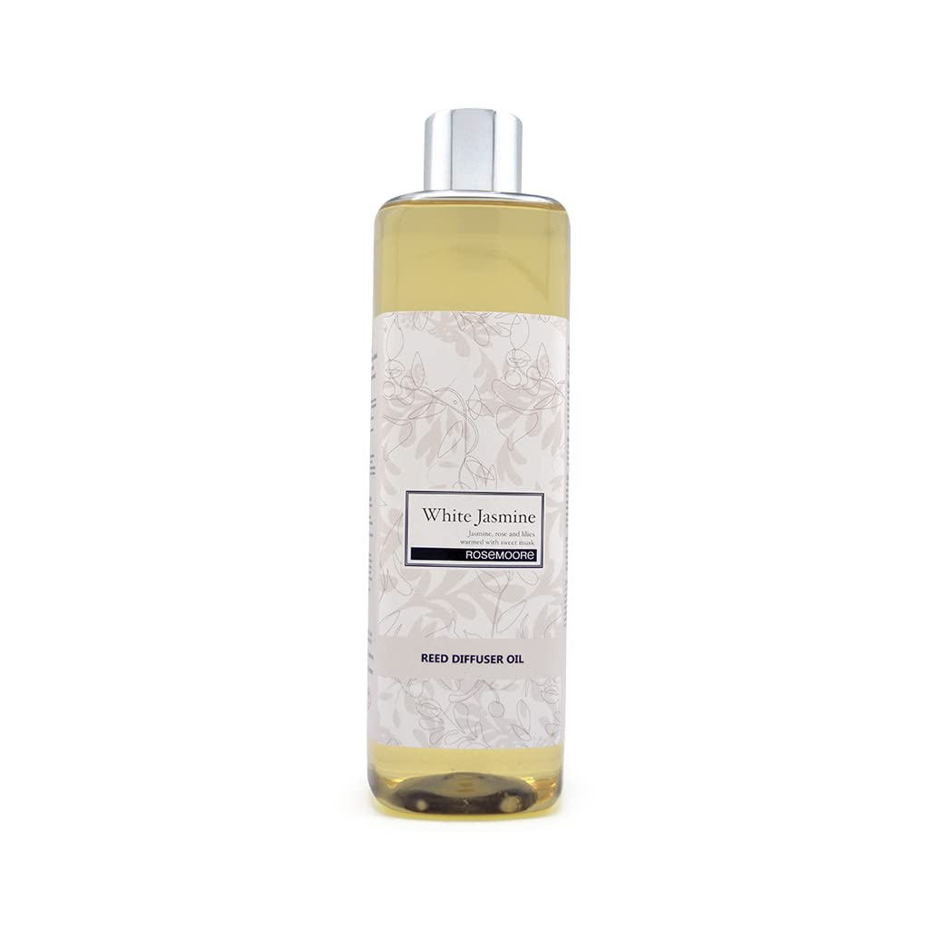 Rosemoore Aroma Reed Diffuser Refill Oil and Aroma Electric Diffuser Oil White Jasmine (ROSEMOORE Refill Oil HAS Multipurpose Usage) in Well Packed Aluminum Bottle - Size : 1000ml (B07B8DZRQR) Amazon Price History, Amazon Price Tracker