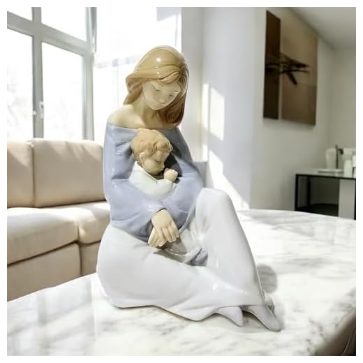 Lladro Nao Collectible Porcelain Figurine: The Greatest Bond - 7 1/4" Tall - Mother and Child