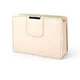 assaNTR Multifunctional Car Door Organizer, PU Leather Storage Pouch with Cup Holder, Side Pocket .Fit for Chevrolet Bolt(2027)/Equinox EV/Blazer EV/Silverado EV,Beige
