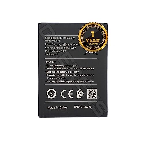 Image of Original V3760T Battery for Nokia C2 Model:V3760T Battery with 1 Year Warranty**** (P229)