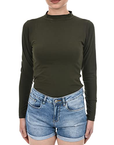 Image of Oneway| Full Sleeves stylish fashion turtleneck Bodysuit top for women| Elegant| Bodycon| Cotton| Everyday Wear| Comfortable| Slim fit| Solid basic| Knit