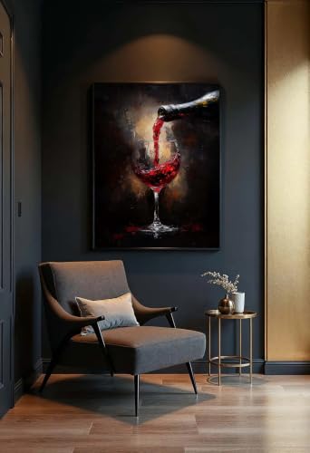 Peinture verre de vin rouge pour sublimer les murs de la salle à manger