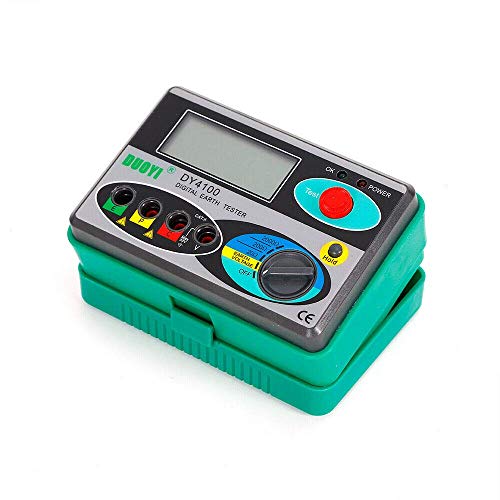 R.N.L DY4100 Megohmmeter Digital Earth Resistance Tester, 0.01Ω Resolution, Battery Powered, Modern, Green and Black, 1.9 kg - Image 2
