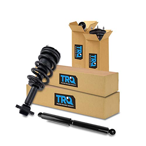 TRQ Front & Rear Complete Shock Strut & Spring Assembly Kit Set for 2014-2017 Chevy Silverado / 2014-2017 GMC Sierra