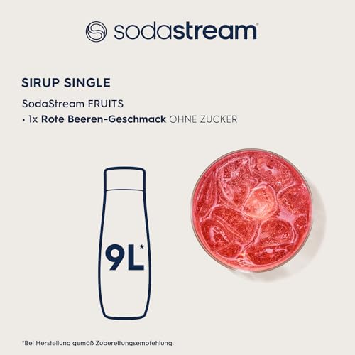 SodaStream Sirup Rote Beeren ohne Zucker, 1x Flasche ergibt 9 Liter Fertiggetränk, Sekundenschnell zubereitet und immer frisch, 440 ml 3