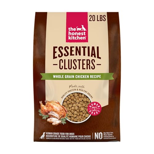 The Honest Kitchen Human Grade Essential Clusters Dry Dog Food, Whole Grain Chicken 20 lb Bag
