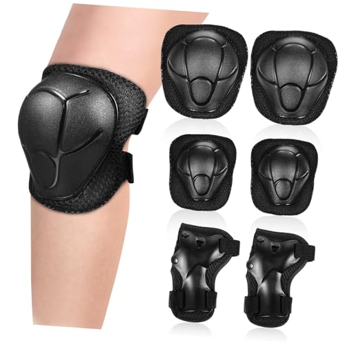 BCOATH 1Set Elbow Knee Pads Skate Protective Gear for Snowboarding Roller Skating Comfortable Sandwich Mesh Touch Fasteners Versatile Protection for Outdoor