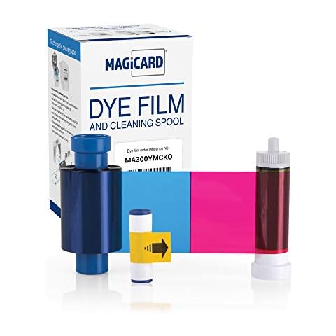 MAGICARD MA300YMCKO (EN1) Printer Ribbon | Prints up to 300 Card Designs Dye Film | Works Pronto, Enduro3E, Rio Pro, Rio Pro 360, Rio Pro Secure and Xtended Cover