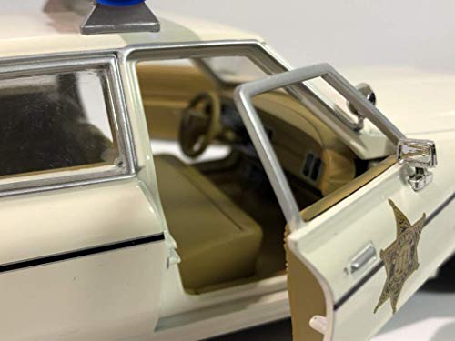 Modelo 1975 Dodge Monaco Sheriff 1:24 Diecast miniatura 4