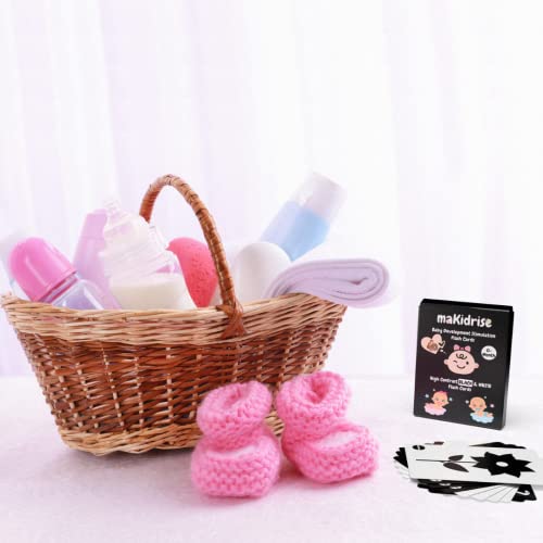 Newborn Essentials - Black and White Sensory Toys High Contrast Baby Sensory Cards Promotes Babies Visual Skills – Perfect Baby Essentials for Newborn & Sensory Toys for Babies 0-6 months by maKidrise - Image 7