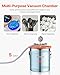 VEVOR 5 Gallon Vacuum Chamber and 3.5 CFM Pump Kit, Stainless Steel Chamber, Single Stage Vacuum Pump Degassing Chamber Kit, with Acrylic Lid, Oil, 4.92 ft Hose, for Degassing Resin Silicone Epoxies