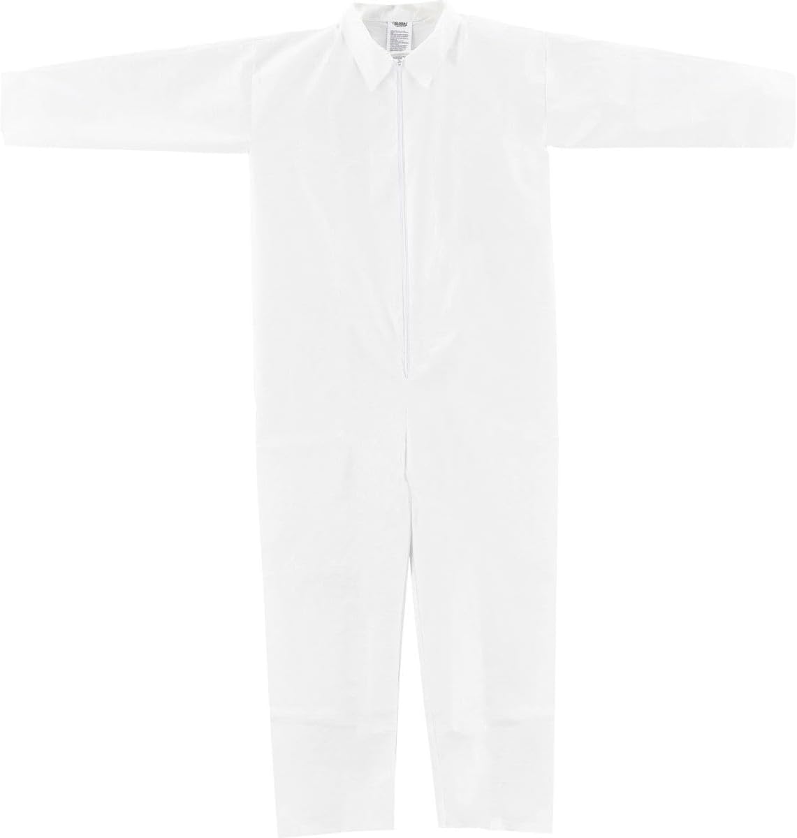 Global Industrial Disposable Microporous Coverall with Open Wrists & Ankles - White 2XL - 25 per Case