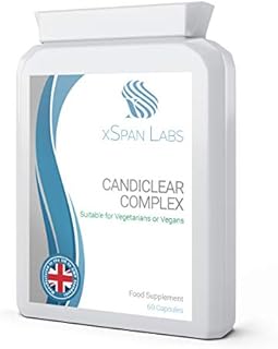 CandiClear Complex - 60 Capsules - Candida Cleanse & Thrush / Yeast Support - Powerful Herbs: Caprylic Acid , Oregano Extract & Aloe Vera synergistically Blended with Bio-Cultures