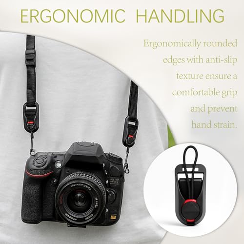 Brvlsoc 4-Pack Camera Strap Connector Set – Quick Release Buckle System for Neck & Wrist Straps, Lightweight Nylon DIY Strap Kit - Thumbnail 6