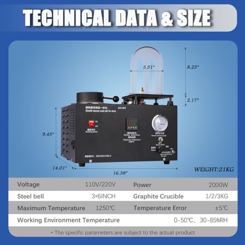 Bingchen BC-2-US 3 Cfm Vacuum Investing Casting Machine 1/2 Hp thumb #7