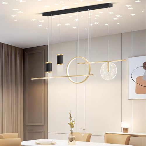 Lustre chambre à coucher LED réglable de 100 cm avec télécommande salon