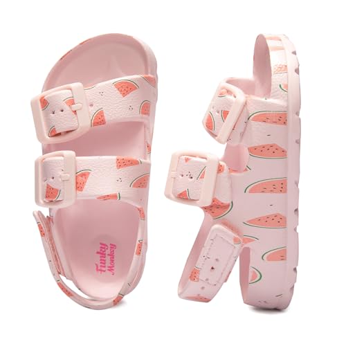 Image of FUNKYMONKEY Unisex-Child Slides Adjustable EVA Flat Sandals for Toddler