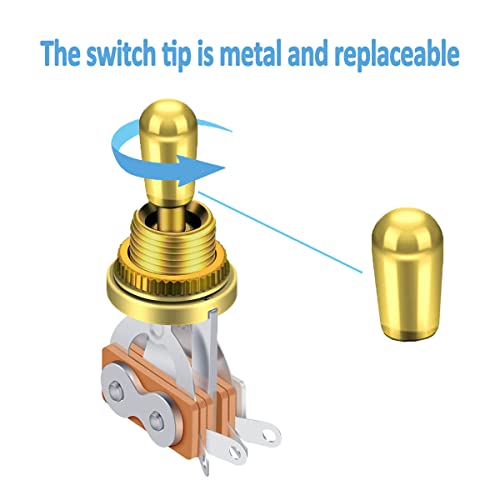 Yxcs 2 Pieces 3 Way Guitar Toggle Switch Electric Guitar Pickup Selector Guitar Switch,Electric Guitar Toggle Switch Guitar #TOP2