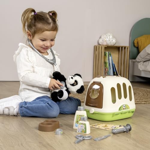 Mallette Vétérinaire 2 en 1 Smoby avec cage de transport et peluche panda
