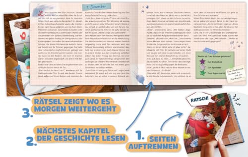 Findet den Schatz! - Ein Escape-Adventskalender für Kids: Mit Seiten zum Auftrennen und 24 spannenden Rätseln (Escape-Adventskalender für Kinder: Ein Abenteuer zu Weihnachten)
