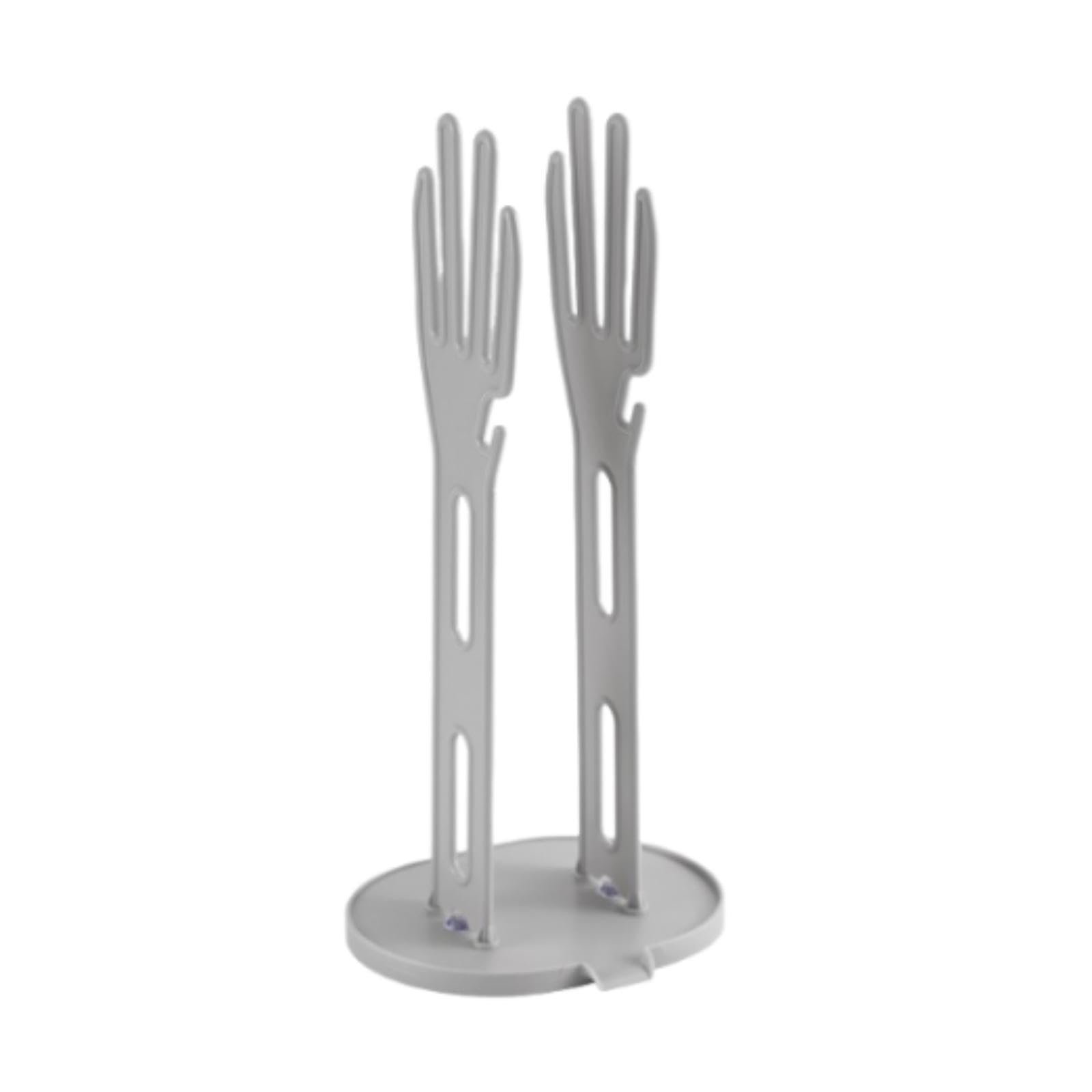 UJEAVETTE Kitchen Gloves Holder Reusable Sink Accessories Glove Rack Dish Cloth Hanger Gray-image-3
