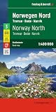 freytag & berndt Straßenkarte Norwegen Nord, Tromsø - Bodø - Narvik 1:400.000: mit Autofähren
