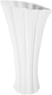 Blomvaser Keramikvas for blomsterarrangemang Vitt golv Robust torkad kruka Dekorativt hembord mittpunkt Hemdekor