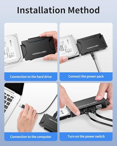 Adaptador USB 3.0 a IDE y SATA para disco duro miniatura 6