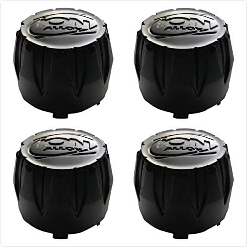 ION Alloy C202203CB7 Glossy Black Wheel Rim Center HUB Cap #11531580F-3 C101712 C10141 (4)