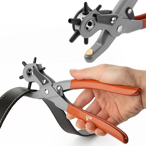 Image of UNCO Leather Multi-Hole Puncher, Belt Punch Tool, Leather Hole Pricane