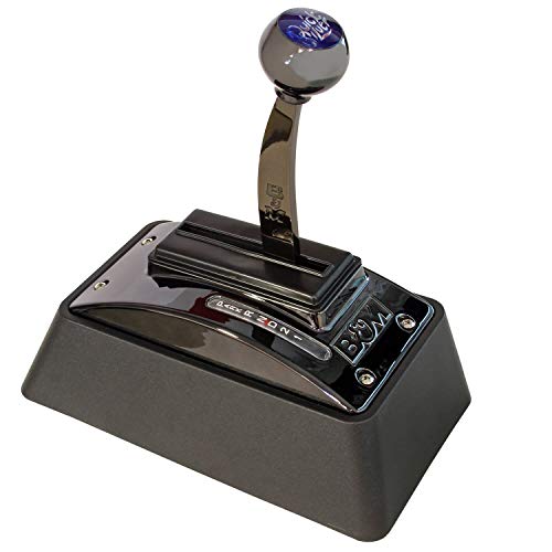 B&M 81683 Automatic Ratchet Shifter - Quicksilver - Black