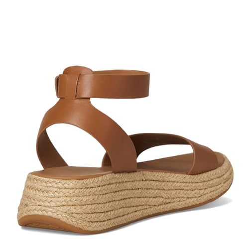 FitFlop Women's F-MODE Espadrille Leather Flatform Ankle-Strap Sandals in Deep Tan, Size US 8 by fitflop - Image 5