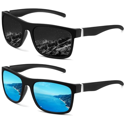 Image of KALIYADI Mens-Sunglasses Polarized-Sunglasses-Men: Polarized Sun Glasses With UV400 Protection for Driving Fishing