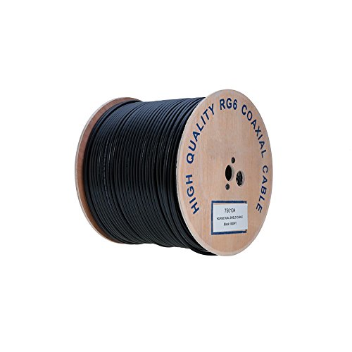 image for Cables Direct Online RG6 1000ft Dual Shield Coaxial Cable, 18 AWG Copp