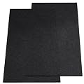 Nexboraque 2 Pack Garage Floor Mat, 60 x 36 Inch Oil Spill Mat for Under Car Driveway Mats with Waterproof Backing, Black Reusable Rubber Mat Garage Mat for Protecting Surfaces