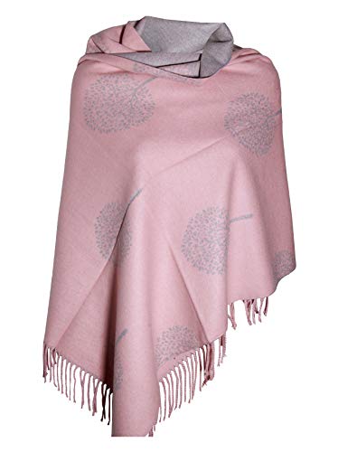 PINK GREY SUPER SOFT LUXURY CASHMERE SCARF MULBERRY TREE PRINT REVERSABLE SUPER SOFT SUMMER WINTER SPRING SCARF UNISEX TRENDY PREMIUM QUALITY SCARFGIFT FOR HER HIM HER EVERYONE2