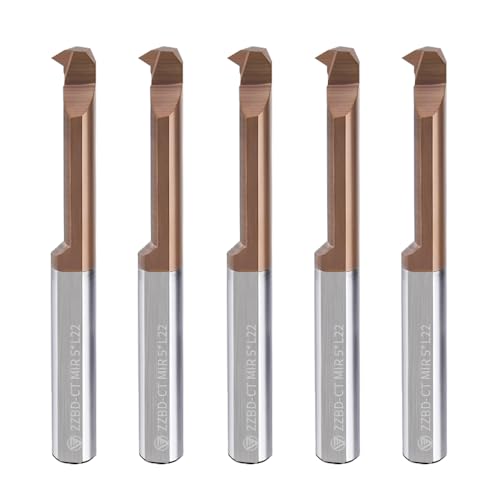 Image of Carbide MIR Inner Hole Micro Threaded Mills for Small Holes & Turning 5 Pcs MIR-5-A60-L22