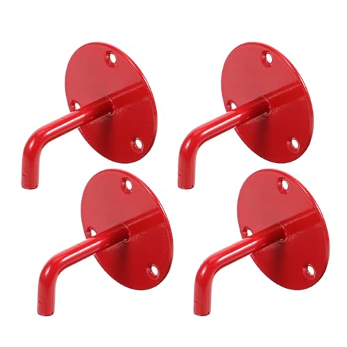 LOORGVEL 4 Piezas Soporte de Pared para Extintor de Co2 de 2 a 9 Kg, Gancho Metálico Resistente, 4 Unidades, Soporte Seguro para Extintores de Incendios, Ahorro de Espacio para Hogar,